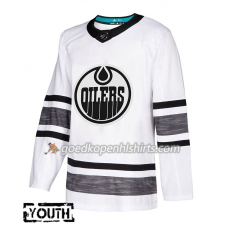 Edmonton Oilers Blank 2019 All-Star Adidas Wit Authentic Shirt - Kinderen